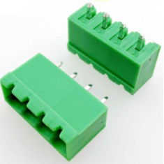 Bloco de terminais PCB KF2EDGV-4P 4 polos 5,08 mm veda&ccedil;&atilde;o verde pinos retos tipo agulha