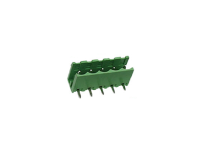 Borne para PCB tipo aberto verde KF2EDGR-5P 5,08 mm com agulha curva - Imagem 1