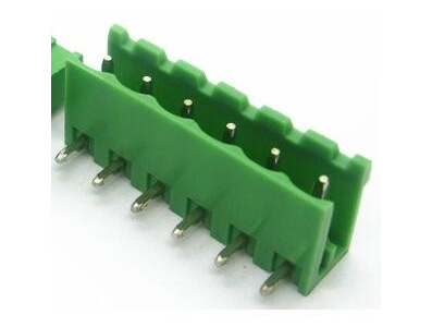 Bloco de terminais KF2EDGR-6P tipo aberto 6 polos 5,08 mm agulha curva verde para PCB - Imagem 1