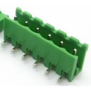 Bloco de terminais KF2EDGR-6P tipo aberto 6 polos 5,08 mm agulha curva verde para PCB