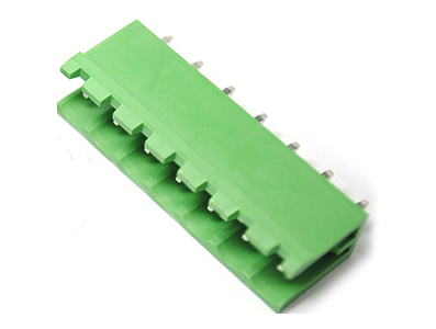 Bloco de terminais para PCB KF2EDGV-7P 7 posi&ccedil;&otilde;es passo 5,08 mm tipo aberto pinos retos verde - Imagem 1