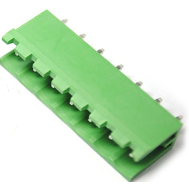 Bloco de terminais para PCB KF2EDGV-7P 7 posi&ccedil;&otilde;es passo 5,08 mm tipo aberto pinos retos verde
