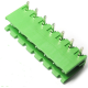 Bloco de terminais para PCB tipo aberto verde KF2EDGR-7P 5,08 mm pino curvo - Thumb - 1