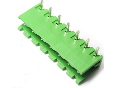 Bloco de terminais para PCB tipo aberto verde KF2EDGR-7P 5,08 mm pino curvo - Imagem 1