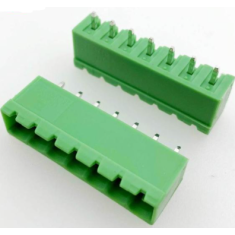 Borne terminal KF2EDGV-7P 7 polos 5,08 mm, veda&ccedil;&atilde;o verde, agulha reta para PCB