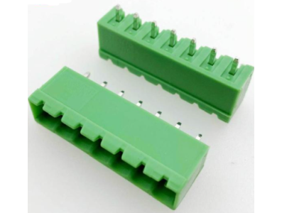 Borne terminal KF2EDGV-7P 7 polos 5,08 mm, veda&ccedil;&atilde;o verde, agulha reta para PCB - Imagem 1