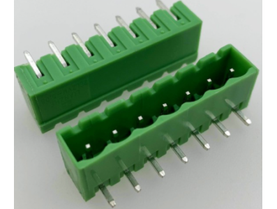 Bloco de terminais para PCB KF2EDGR-7P 5,08 mm com agulha curva e veda&ccedil;&atilde;o verde - Imagem 1