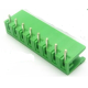 Bloco de terminais para PCB KF2EDGR-8P 8 polos 5,08 mm tipo aberto verde agulha curva - Thumb - 1