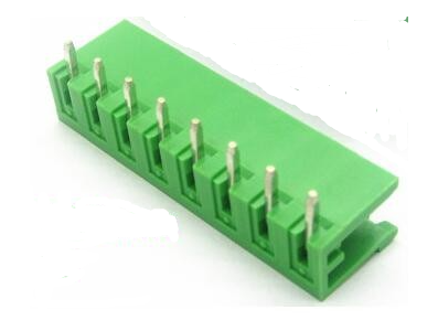 Bloco de terminais para PCB KF2EDGR-8P 8 polos 5,08 mm tipo aberto verde agulha curva - Imagem 1