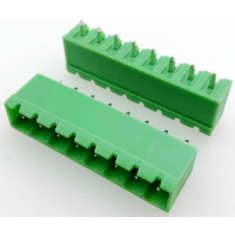 Bloco de Terminais PCB KF2EDGV-8P 8 posi&ccedil;&otilde;es 5,08 mm pino reto veda&ccedil;&atilde;o verde