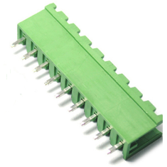 Bloco de terminais PCB KF2EDGV-9P 9 posi&ccedil;&otilde;es 5,08 mm tipo aberto agulha reta verde