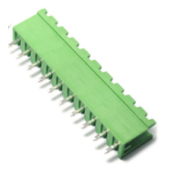 Bloco de terminais PCB tipo aberto verde KF2EDGV-10P 5,08 mm pino reto