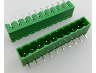 Borne para PCB KF2EDGR-10P 5,08 mm, veda&ccedil;&atilde;o verde, terminal com agulha curva - Imagem 1