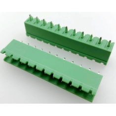 Borne tipo aberto para PCB KF2EDGV-11P verde 5,08 mm pino reto