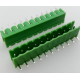 Borne para PCB tipo aberto verde KF2EDGR-11P, 11 polos, 5,08 mm, agulha curvada - Thumb - 1