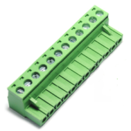 Borne terminal para PCB KF2EDGK-14P 5,08 mm verde