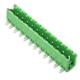 Bloco de terminais para PCB tipo aberto verde KF2EDGR-15P 5,08 mm agulha curvada - Thumb - 1
