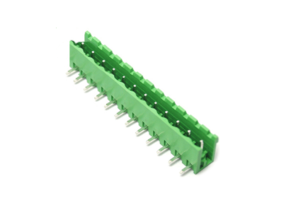 Green Open Type KF2EDGR-16P 5.08MM Curved Needle PCB Terminal Blocks - Imagem 1