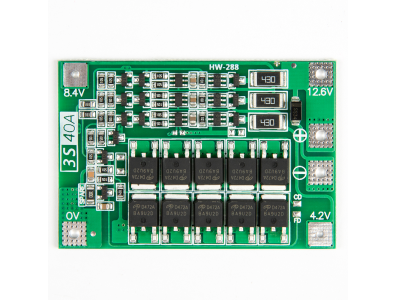 Placa de prote&ccedil;&atilde;o para bateria de l&iacute;tio 3S 18650 11,1V/12,6V 40A com balanceamento - Imagem 7