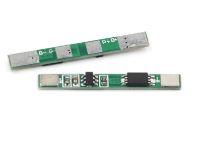 Placa de prote&ccedil;&atilde;o de bateria 3,7 V para Li-pol&iacute;mero/18650 com pads para soldagem por ponto (spot/weld) e limite de sobrecorrente - Imagem 1