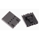 Carca&ccedil;a para conector Dupont macho MX 2,54 mm 5 pinos com trava, preta (PC) - Thumb - 1