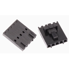 Carca&ccedil;a para conector Dupont macho MX 2,54 mm 5 pinos com trava, preta (PC)
