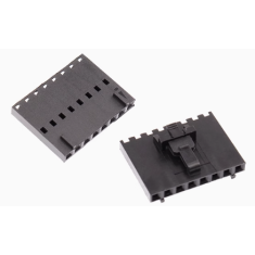Conector Dupont macho 8 pinos MX 2,54 mm com trava housing preto (PC)