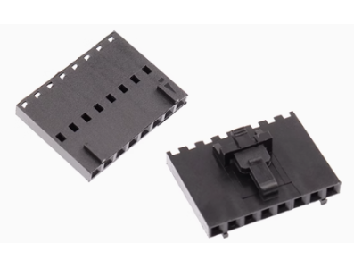 Conector Dupont macho 8 pinos MX 2,54 mm com trava housing preto (PC) - Imagem 1