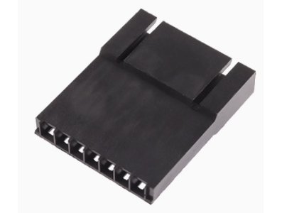 Conector Dupont f&ecirc;mea MX 2,54 mm 7 vias com trava, housing preto em PC - Imagem 1