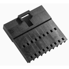 Conector Dupont f&ecirc;mea 9 vias 2,54 mm com trava preto (PC)