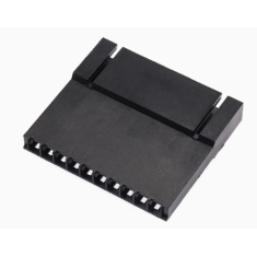 Estojo Dupont f&ecirc;mea 10 pinos 2,54 mm com trava, preto (PC)