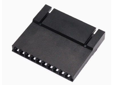 Estojo Dupont f&ecirc;mea 10 pinos 2,54 mm com trava, preto (PC) - Imagem 1