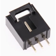 Conector Dupont MX 2,54 mm 3 pinos com trava, preto (PC)