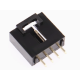Conector Dupont 4 pinos 2,54 mm com trava, carca&ccedil;a preta em PC - Thumb - 1