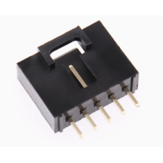 Carca&ccedil;a Dupont MX 2,54 mm 5 pinos com trava, preta (PC)