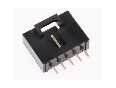Carca&ccedil;a Dupont MX 2,54 mm 5 pinos com trava, preta (PC) - Imagem 1