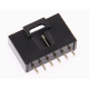Housing Dupont MX 2,54 mm 6 posi&ccedil;&otilde;es com trava, preto (PC) - Thumb - 1