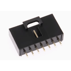 Conector Dupont Housing MX 2,54 mm 7 pinos com trava, preto (PC)