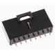 Carca&ccedil;a Dupont MX 2,54 mm 8 pinos com trava, preta (PC) - Thumb - 1