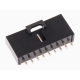 Housing Dupont 9 pinos MX 2,54 mm com trava, preto (PC) - Thumb - 1