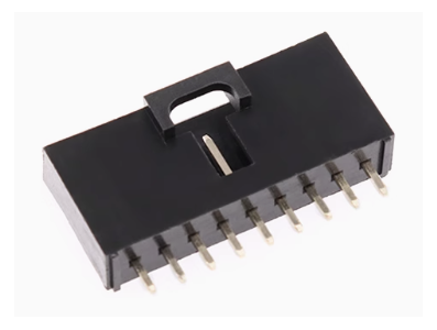 Housing Dupont 9 pinos MX 2,54 mm com trava, preto (PC) - Imagem 1