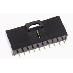 Conector Housing Dupont MX 2,54 mm 10 pinos com trava, preto (PC)