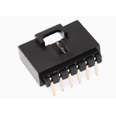 Conector Housing Dupont MX 2,54 mm 6 pinos com trava, preto (PC)