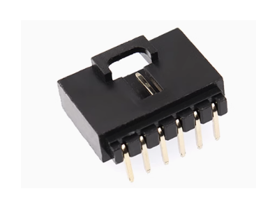 Conector Housing Dupont MX 2,54 mm 6 pinos com trava, preto (PC) - Imagem 1