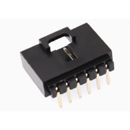 Conector Housing Dupont MX 2,54 mm 6 pinos com trava, preto (PC)