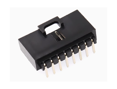 Conector tipo Dupont 8 vias, passo 2,54 mm, com trava, preto (PC) - Imagem 1