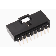 Carca&ccedil;a Dupont MX 2,54 mm 9 pinos com trava, preta (PC)