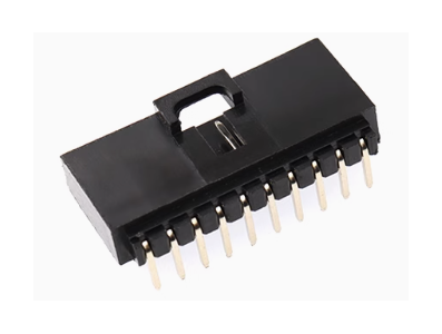 Housing Dupont MX 2,54 mm 10 pinos com trava, preto (PC) - Imagem 1