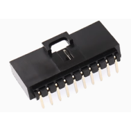Conector MX 2,54 mm Dupont Housing 12 pinos com trava, preto (PC)