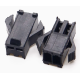 Conector Dupont 2 pinos 2,54 mm macho, carca&ccedil;a (housing) preta em PC - Thumb - 1